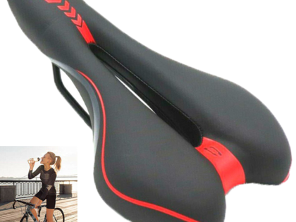Sella sportiva bicicletta bici da corsa anti prostata bike sport sellino rosso