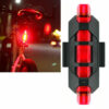 KIT 2 LUCE ANTERIORE POSTERIORE BICI LED TORCIA FANALE FARO BICICLETTA TROMBETTA - immagine 6