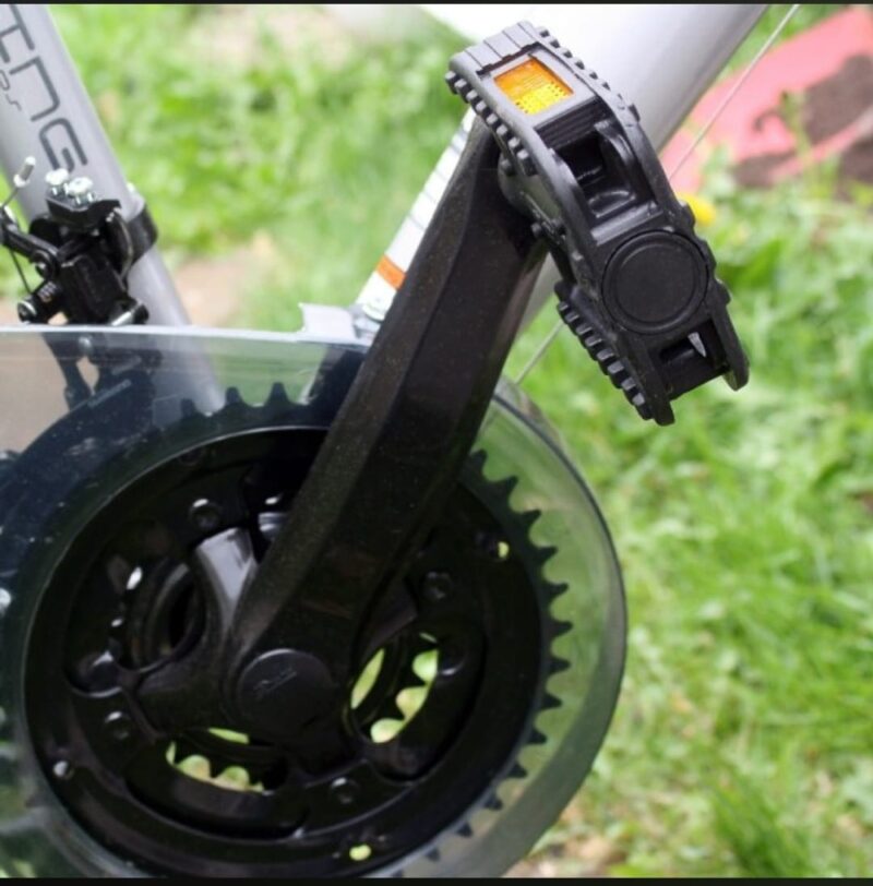 COPPIA DI PEDALI BICICLETTA CON RIFLETTORI LATERALI ATTACCO UNIVERSALE NTL - immagine 2