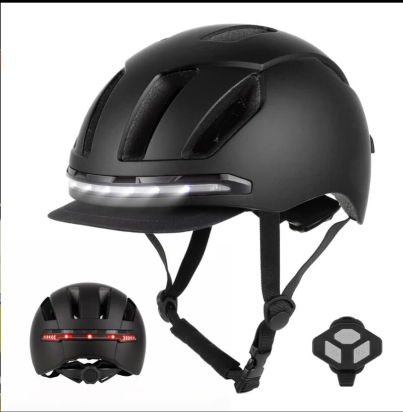 Casco INTELLIGENTE  NTL con luci led e frecce direzionali con funzionamento a distanza