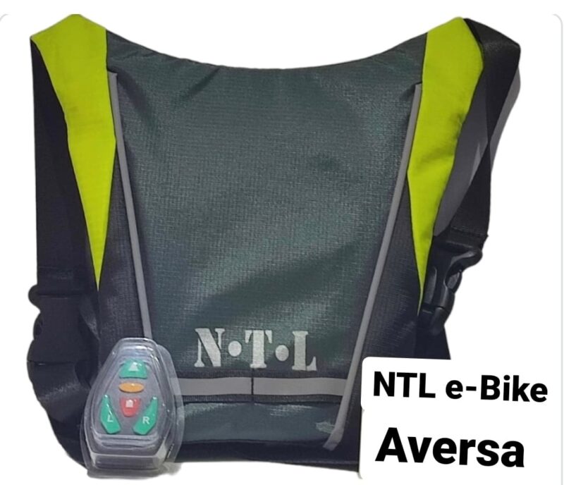 Gilet Indicatori di Direzione a LED NTL , riflettente Regolabile per Ciclismo, - immagine 3