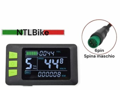 Display LCD Cruscotto Schermo Colorato 24V 36V 48V 60V Misuratore Bici Elettrica per Scooter Elettrico