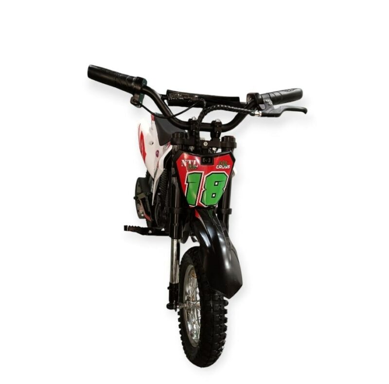 MINIMOTO ELETTRICA PER BIMBI NTL Bianco e Rossa  a 3 VEL.con LED e bluetooth