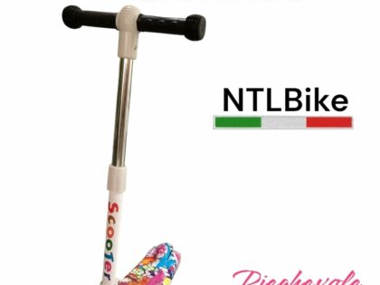 Monopattino per bambina 3 ruote pieghevoli regolabile in altezza con ruote luminose rgb
