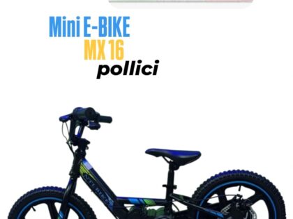 BICI ELETTRICA bimbi Senza Pedali NTLBIKE MX16 Blu